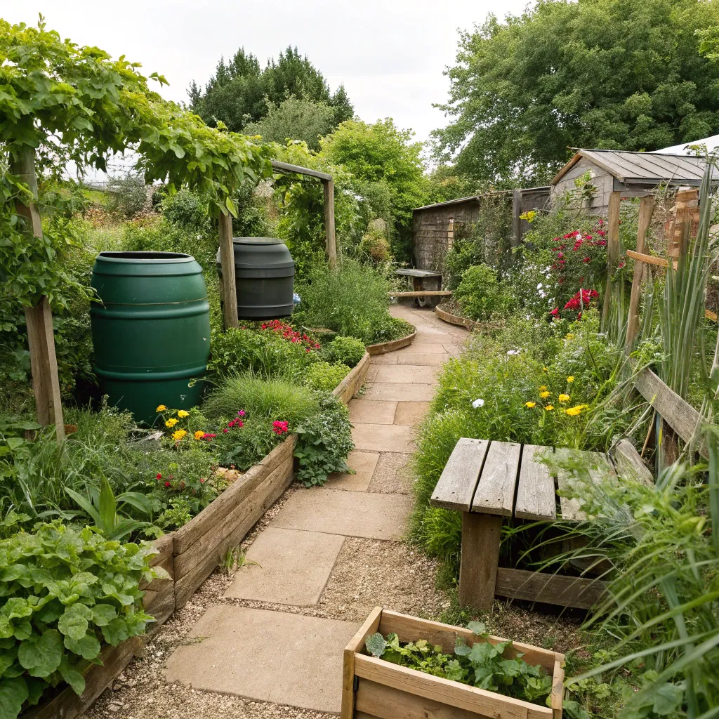 Beautiful transformed eco-friendly garden